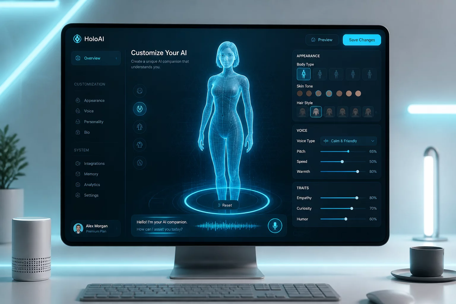 AI customization platform dashboard
